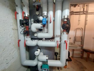 Kombispeicher mit 960 Liter Inhalt, Speicheraufbau mit Entladeheizgruppe