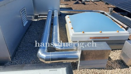 Leitungs-Anschlussdetail Wärmepumpe