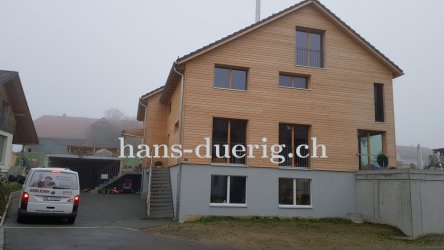 Neubau mit Wärmepumpe PV-Anlage und Holzofen