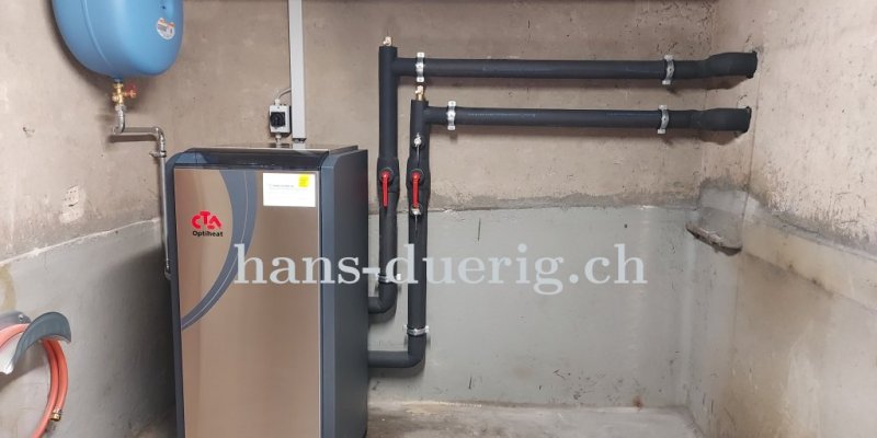 fertig installierte Wärmepumpe CTA  OPTIHEAT ALL-IN-ONE
