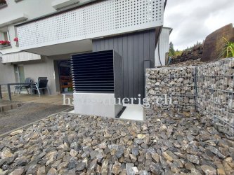 Die MÜBA Wärmepumpe fertig aufgestellt