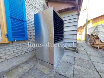 Die fertig montierte M&Uuml;BA-Krono L/W-W&auml;rmepumpe mit Inverter