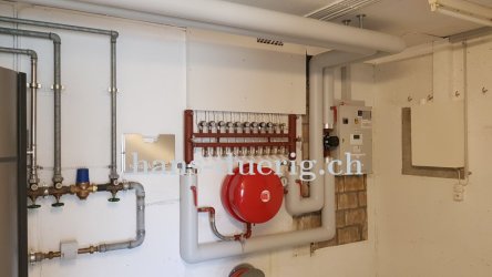 Technikrauminstallation Wärmepumpe