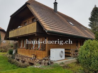 Wohnhaus mit LW-W&auml;rmepumpe