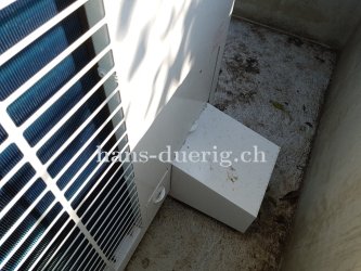 Anschluss Wärmepumpe mit Abdeckung