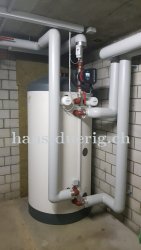 Heizungsspeicher f&uuml;r den Anschluss der W&auml;rmepumpe