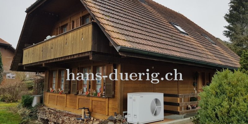 Wohnhaus mit LW-Wärmepumpe