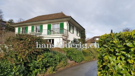 Wohnhaus mit innen aufgestellter Luft/Wasser-W&auml;rme