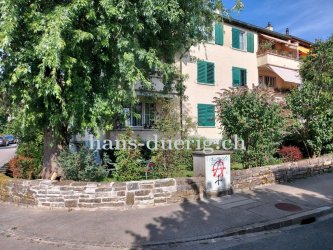 Das Mehrfamilienhaus mit Erdsonden-Wärmepumpe in Bern nach dem Einbau der Wärmepumpe