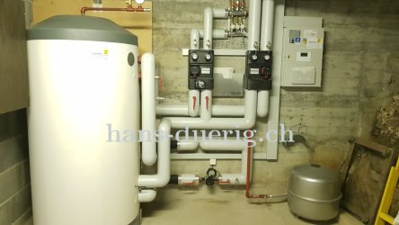 Technikraum der W&auml;rmepumpeninstallation